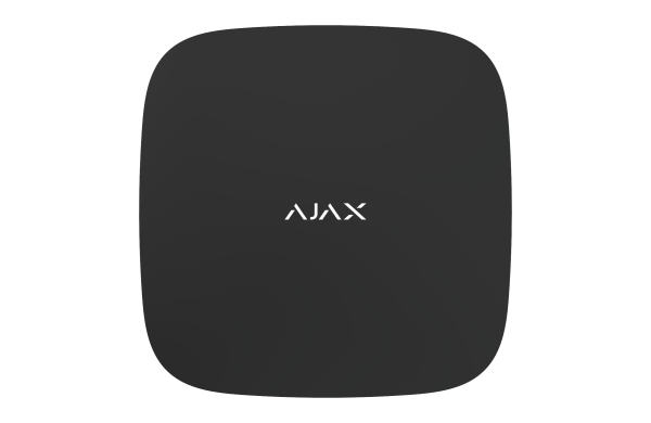 AJAX Security - Hub 2 Black Plus with Advanced Control Panel, Alarm Photo Verification, 2 Sim, ETH, and Wi-Fi