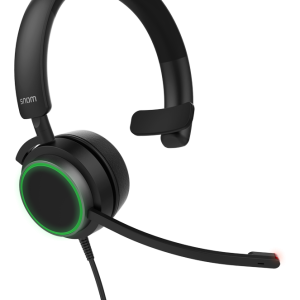 Snom A330M Mono Over-Ear Headset, Passive Noise Cancellation, VoIP Phone Headset, USB/3.5mm
