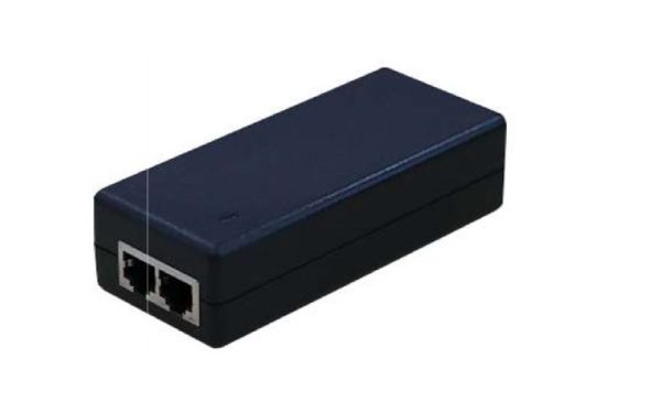 Gigabit Power over Ethernet (PoE) Injector. 24V, 1A, Passive, 25 Watt Max.