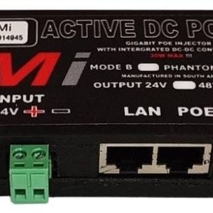 Micro Instruments Gb DC PoE Injector, 12V in 24V out, 30W Max - Image 1