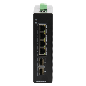 BDCOM 4 Port Gigabit Industrial PoE+ Switch With 2 SFP - Managed - Image 1