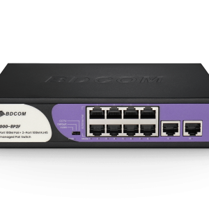 BDCOM 8-Port 100M Unmanaged PoE Switch (8-Port PoE + 2-Port 100M RJ45) 90W PoE Budget - Image 1