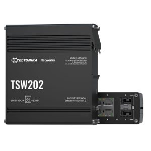 Teltonika 8-Port Industrial Managed PoE+ Switch | TSW202 - Image 1