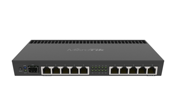 MikroTik 10 Port Gigabit 1SFP+ 4 Core L5 Rack-Mount Router | MT-RB4011iGS-RM