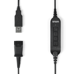 Snom USB Quick Release Adapter for A100M, A100D and PC - Integrated volume and call buttons. - Image 1