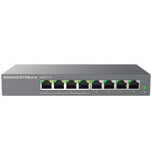 Grandstream Enterprise 8 port Lite Cloud Managed GbE PoE Switch | GWN7711P - Image 1
