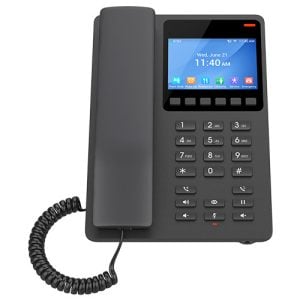 Grandstream 2 Line 3.5'' Color LCD Hotel Phone Black | GHP631 - Image 1