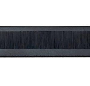 Acconet Brush Panel, 1U, Black, 19"