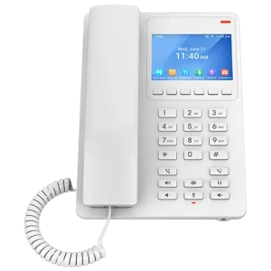 Grandstream 2 Line 3.5'' Color LCD WiFi 6 Hotel Phone White | GHP630W - Image 1