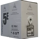 Acconet CAT5e Indoor Ethernet Cable 100m White CCA STP Pull Box | CAT5-100-SC-STP