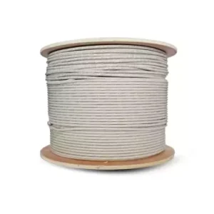 Essential CAT5e Indoor Ethernet Cable 500m Grey Solid Copper UTP Roll | CAT5-500-GEN-SC - Image 1