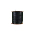 Essential CAT5 UV Outdoor Ethernet Cable 500m Black Solid Copper SF/TP Roll | CAT5U-500-GEN-SC