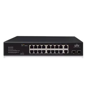UNV - 16x Gigabit PoE Ethernet Port Switch, 2x Gigabit port, 2x SFP port - Image 1