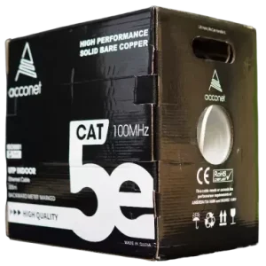 Acconet CAT5e Indoor Ethernet Cable 305m White CCA UTP Pull Box | CAT5-305 - Image 1