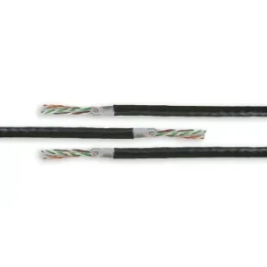 Acconet CAT5 UV Outdoor Ethernet Cable 100m Black CCA SF/TP Pull Box | CAT5U-100 - Image 1