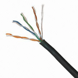 Acconet CAT5 UV Outdoor Ethernet Cable 500m Black CCA SF/TP Roll | CAT5U-500