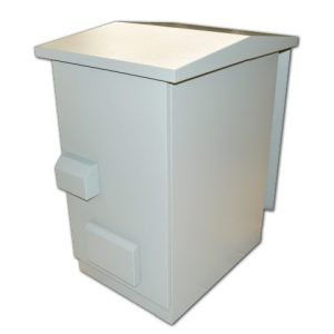 Outdoor 42U 19" IP55 Ventilated Cabinet, 600mm x 800mm, metal door with lock and 4 x 220v fans - Image 1