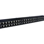 Acconet 48 Port RJ45 Patch Panel, 2U , Black