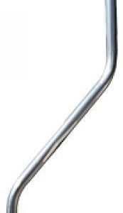 38mm Aluminium Cranked Pole - 3m - 1.22mm Sidewall