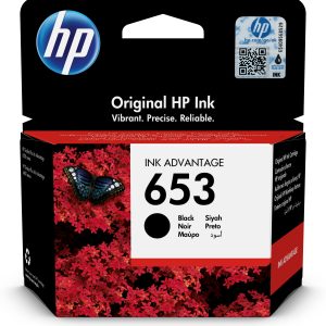 HP 653 Black Original Ink Advantage Cartridge - Image 1