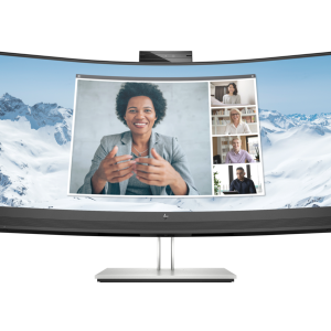 HP E34m G4 WQHD Curved USB-C Conferencing Monitor - Image 1