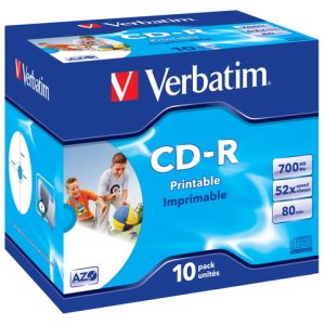 700Mb Cd-R (52X) Printable Jewel Case (Box Of 10)