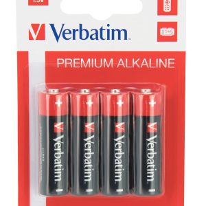 Verbatim AA Alkaline Batteries 4Pk - Image 1