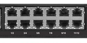 Netonix 12-Port Managed PoE Switch 24V-48V AC PoE + 2SFP Uplink Ports 250W | NTX-WS-12250-AC - Image 1