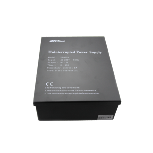 ZKTeco - Power Supply with Battery Leads, 12V 7Ah battery not included - Image 1