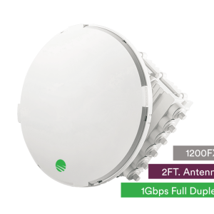 Siklu E-Band (80GHz) PTP link FDD 1Gbps. 2ft EXT antenna - Image 1