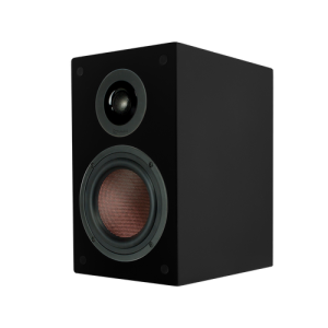 TruAudio 6.5" Woofer, 1" Tweeter Premium Bookshelf Speaker in Satin Black - Image 1