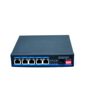 5 Port Gigabit MPPT Solar POE switch (Selectable IEEE802.3af/at/POE++) + 1 SFP port.