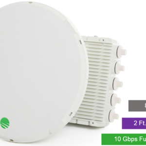 Siklu E-Band (80GHz) PTP link FDD 10Gbps, 2ft EXT Dual-Band Antenna w/5 GHz Failover Feed - Image 1