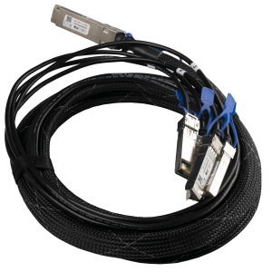 MikroTik QSFP28 to 4xSFP28 break-out cable (100G to 4x25G), 3m - Image 1