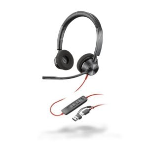 Poly Blackwire 3320 USB-A+C Headset - Image 1