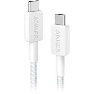 Anker 322 Type C to Type C Braided Cable 1.8m White - Image 1