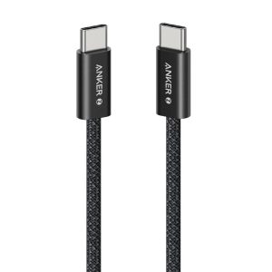 Anker Type C to Type C Braided Cable 240W 1.8m Black - Image 1