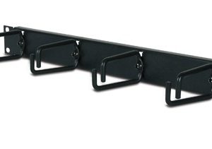 1U Horizontal Cable Organizer Black - Image 1