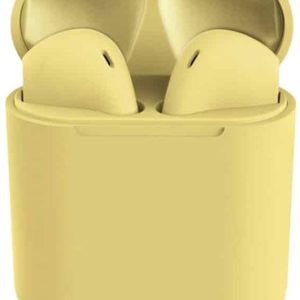 Geeko Siamese True Bluetooth 5.0 Wireless Earbuds Yellow - Image 1