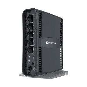 MikroTik hAP ax² Wi-Fi 6 Access Point, 5x GB LAN (1 with POE OUT), built-in 2.4GHz 802.11ax Dual Chain wireless, built-in 5GHz 802.11ax Dual Chain wireless, desktop/tower case, PSU - Image 1