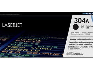 HP 304A Color LaserJet CP2025 Black Print Toner Cartridge - Image 1