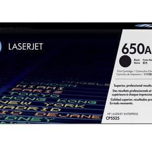 HP 650A Black Toner Cartridge - Image 1