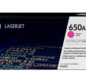 HP 650A Color LaserJet CP5525 Magenta Print Toner Cartridge - Image 1