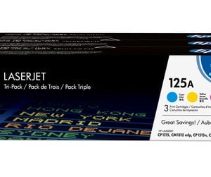 HP 125A Tri-Pack Toner Cartridges (CMY) - Image 1