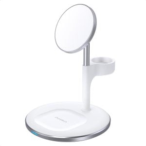 Choetech T586-F 3in1 Wireless charger 15W-White - Image 1