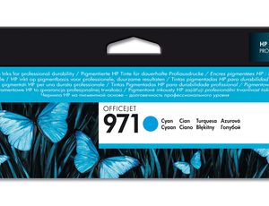 HP 971 Cyan Ink Cartridge - Image 1