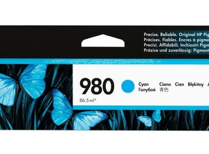 HP 980 Cyan Ink Cartridge - Image 1