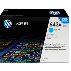 HP 643A Color LaserJet 4700 Cyan Print Cartridge - Image 1