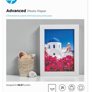 HP Adv Photo Paper A4 Glossy 25Shts - Image 1