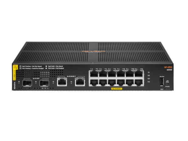 Aruba 6000 12G CL4 2SFP 139W Switch